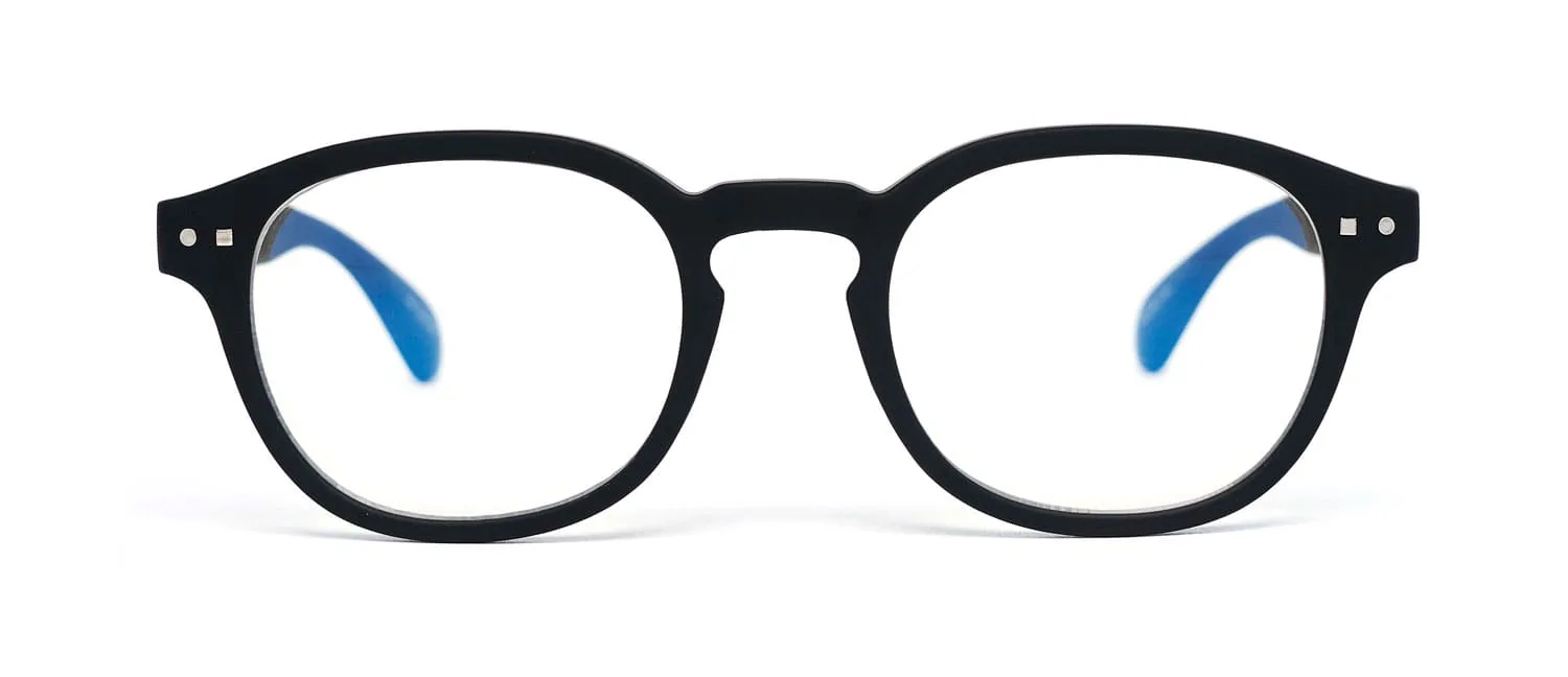 Black model 2 reading glasses front