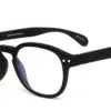 Black model 2 screen glasses side