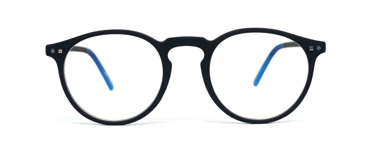 Black model 3 screen glasses front