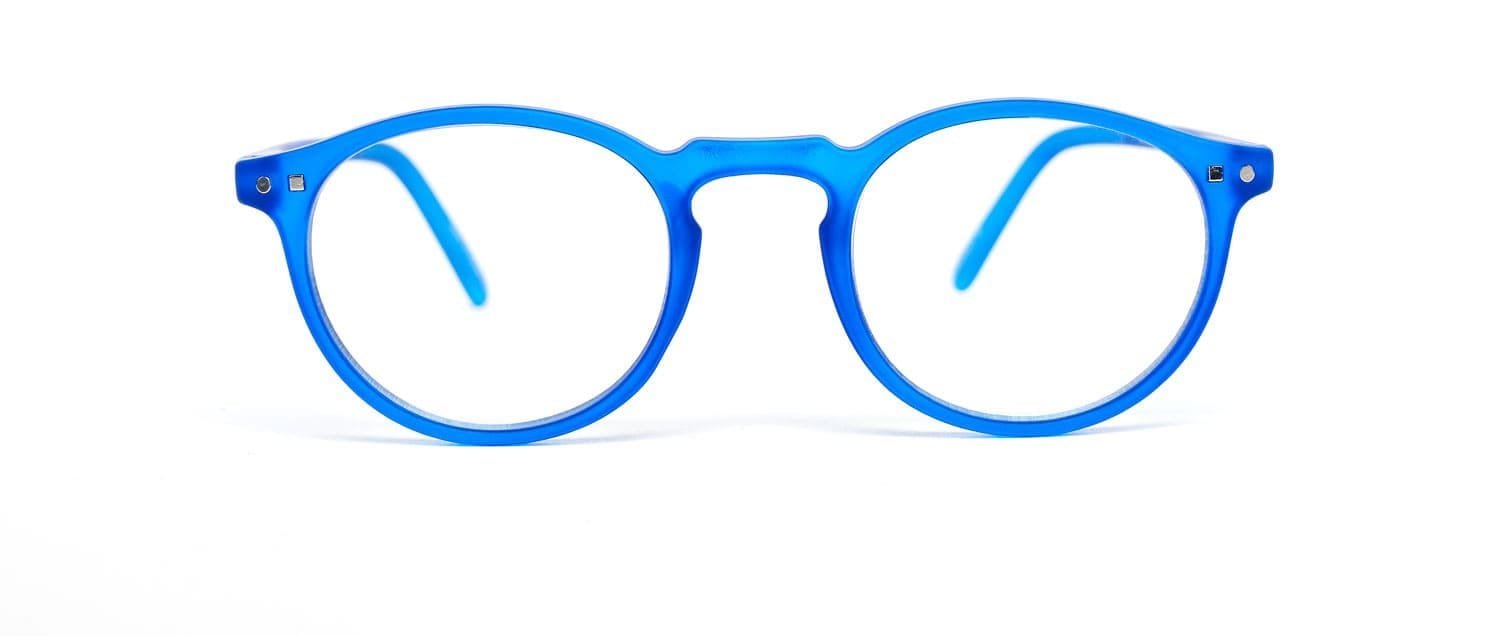 Blue model 4 reading glasses front