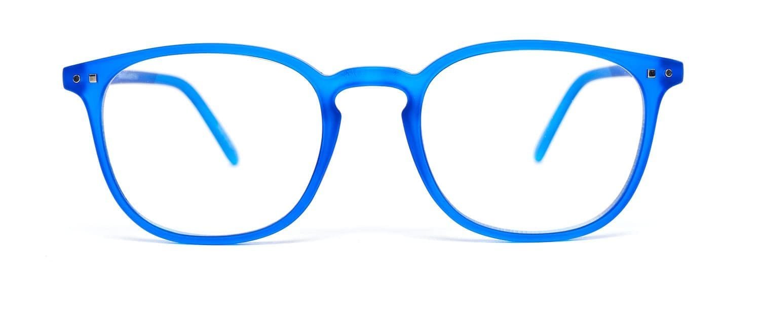 Blue model 5 reading glasses front